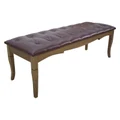 Royale Leather & Messmate Timber Ottoman / Bedend Bench