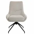 Conor Fabric Swivel Dining Chair, Beige
