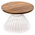 Mares Teak & Iron Indoor / Outdoor Round Coffee Table, 90cm