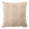 Layla Textured Cotton Scatter Cushion, Ivory