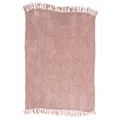 Braidia Woven Throw, 130x170cm, Dusty Pink