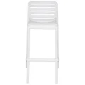 Doga Italian Made Commercial Grade Stackable Indoor / Outdoor Bar Stool, White
