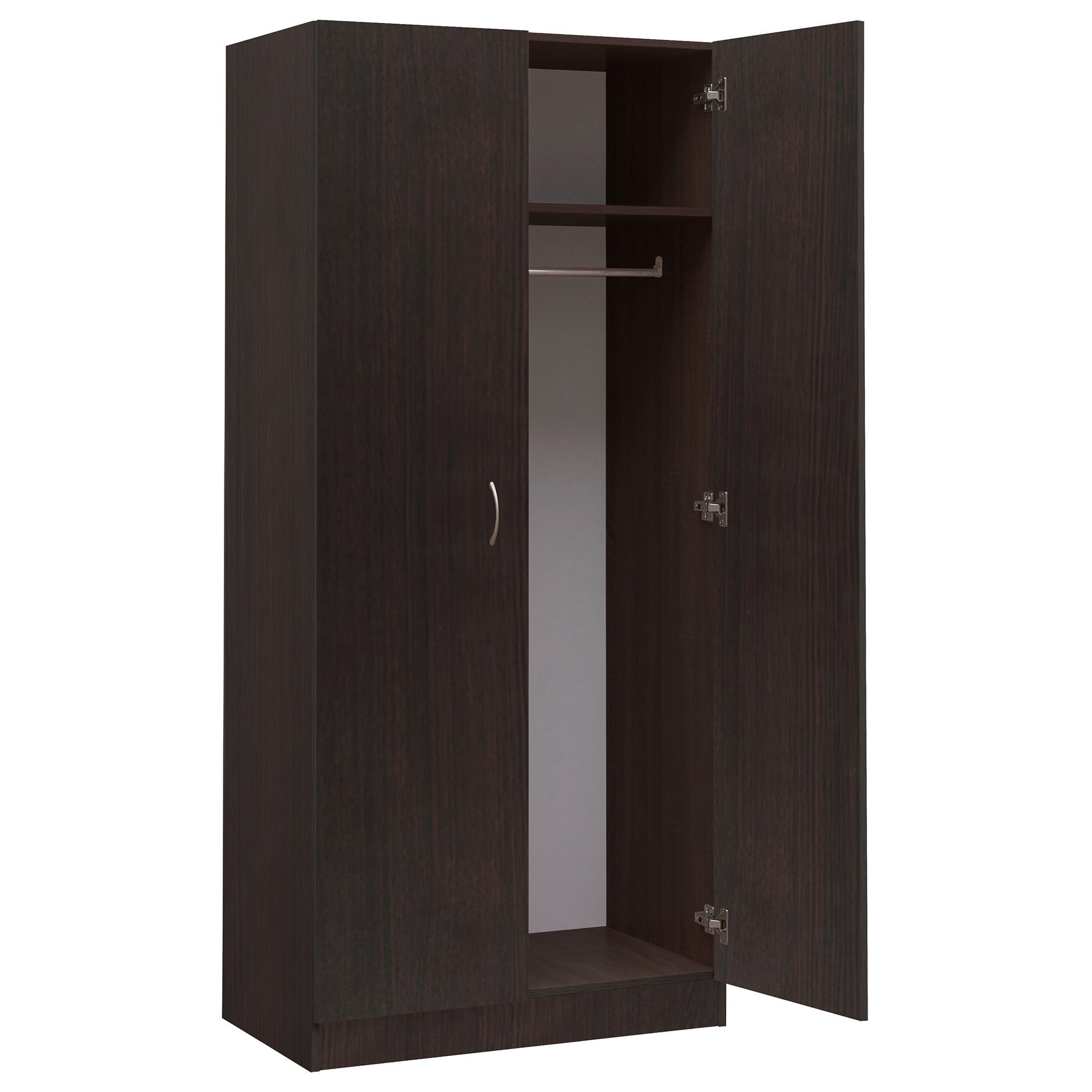 Mission 2 Door Wardrobe, Walnut