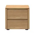 Helliers Wooden Bedside Table, Natural