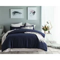 Accessorize Waffle Quilt Cover Set, Single, Navy