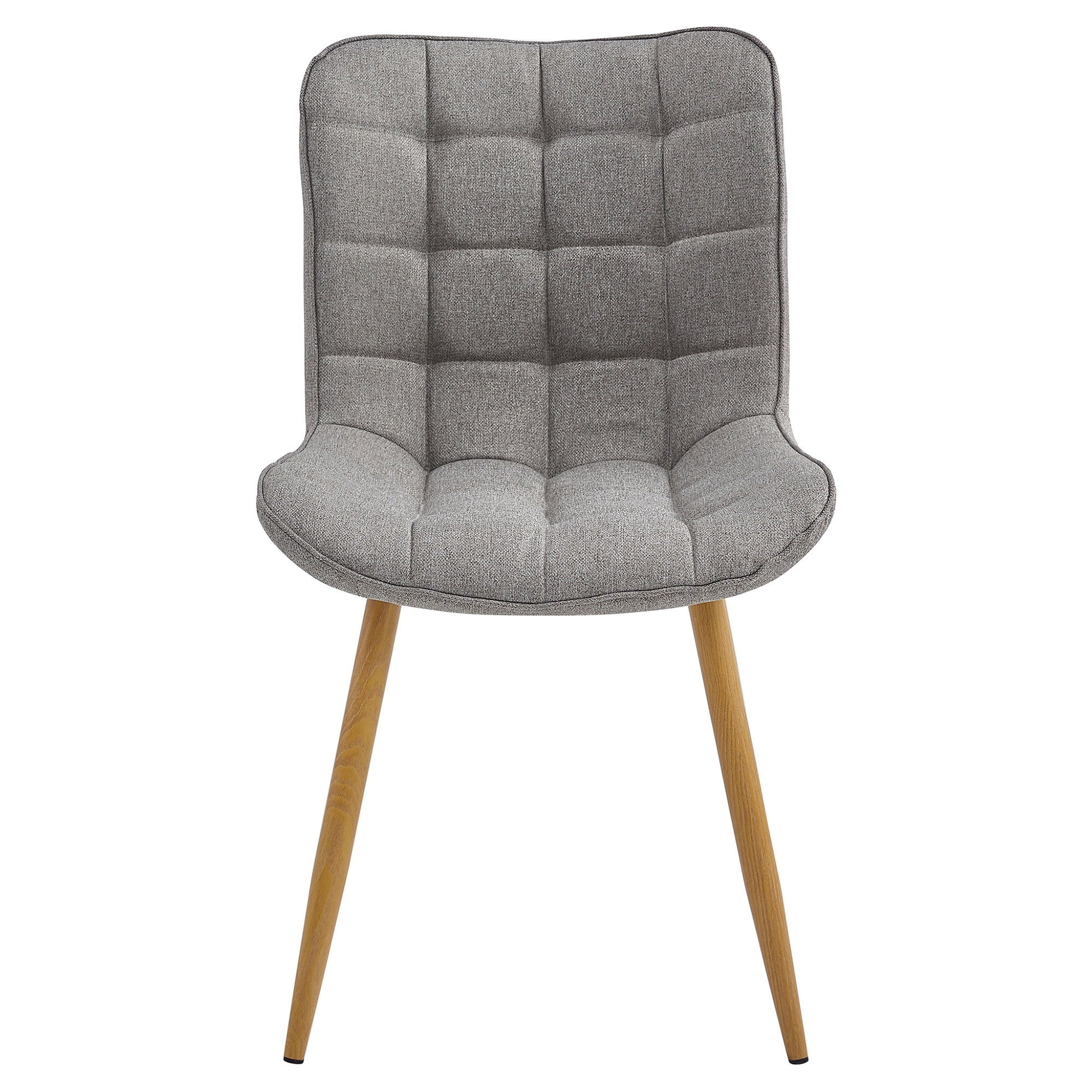 Raffos Fabric Dining Chair, Taupe / Oak