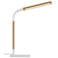 Dumas Wood & Iron LED Desk Lamp, White