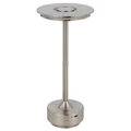 Zico IP43 Indoor / Outdoor Rechargeable LED Touch Table Lamp, CCT, Nickel