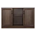 Burkardt 2 Door Credenza Cabinet, 120cm, Dark Walnut