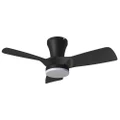 Kiwi Ceiling Fan with Dimmable CCT LED Light, 80cm/32'', Black