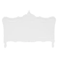 Fourchambault Hand Crafted Mahogany Queen Size Headboard, White
