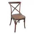 Boen Oak Timber Cross Back Dining Chair, Brown
