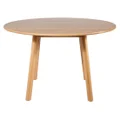 Finland American Oak Timber Round Dining Table, 120cm, Oak
