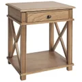 Manto Timber Bedside Table, Small, Elm
