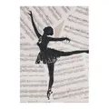 "Dancing Notes" Stretched Canvas Wall Art Print, Type B, 70cm