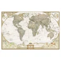 "National Geographic World Map" Stretched Canvas Wall Art Print, 90cm
