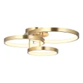 Zola Metal Dimmable LED Flush Mount Ceiling Light, 3 Light, Gold
