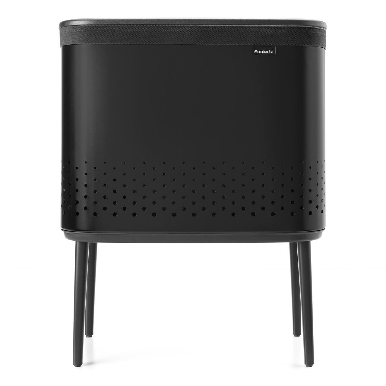 Brabantia BO Laundry Bin, 60 Litre, Matt Black