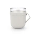 Brabantia Make & Take Soup Mug, Light Grey
