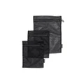Brabantia 3 Piece Wash Bag Set, Black