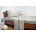 Ardor 4 Piece 1500TC Cotton Rich Bed Sheet Set, King, Silver