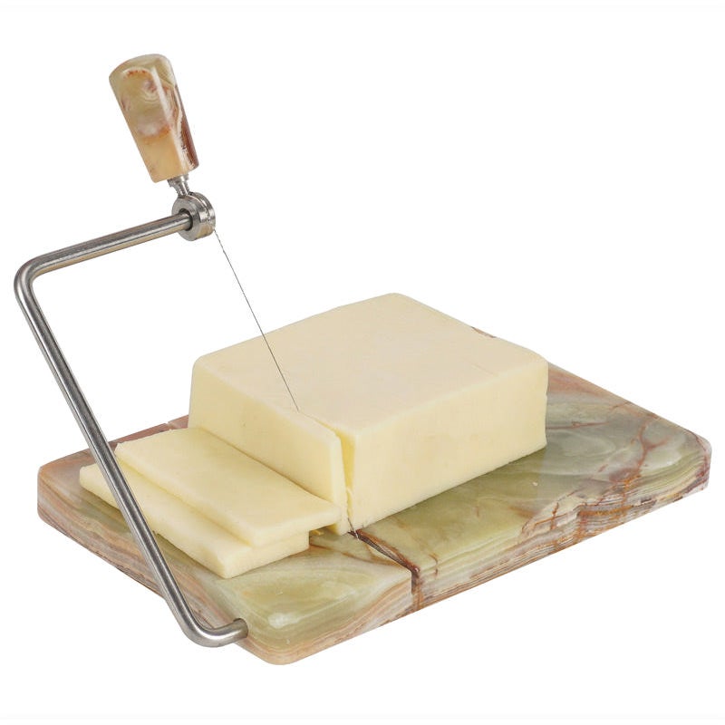 Marcellus Marble Cheese Slicer, Green