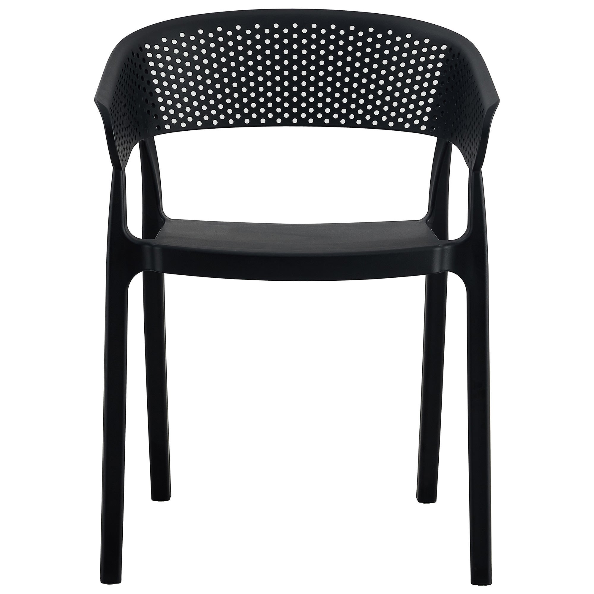 Santacruz Outdoor Dining Chair, Black