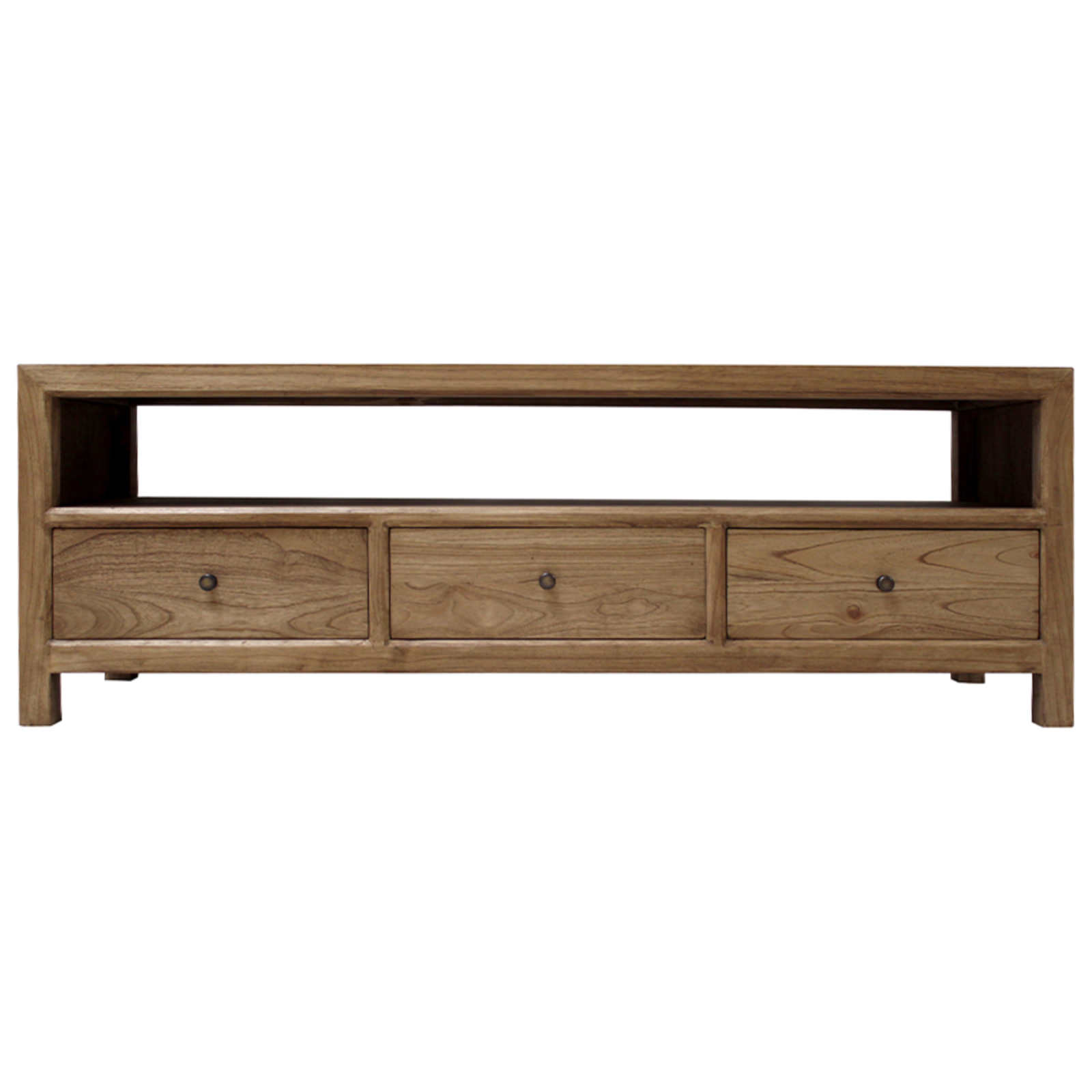 New Macaire Timber 3 Drawer TV Unit, 160cm, Natural