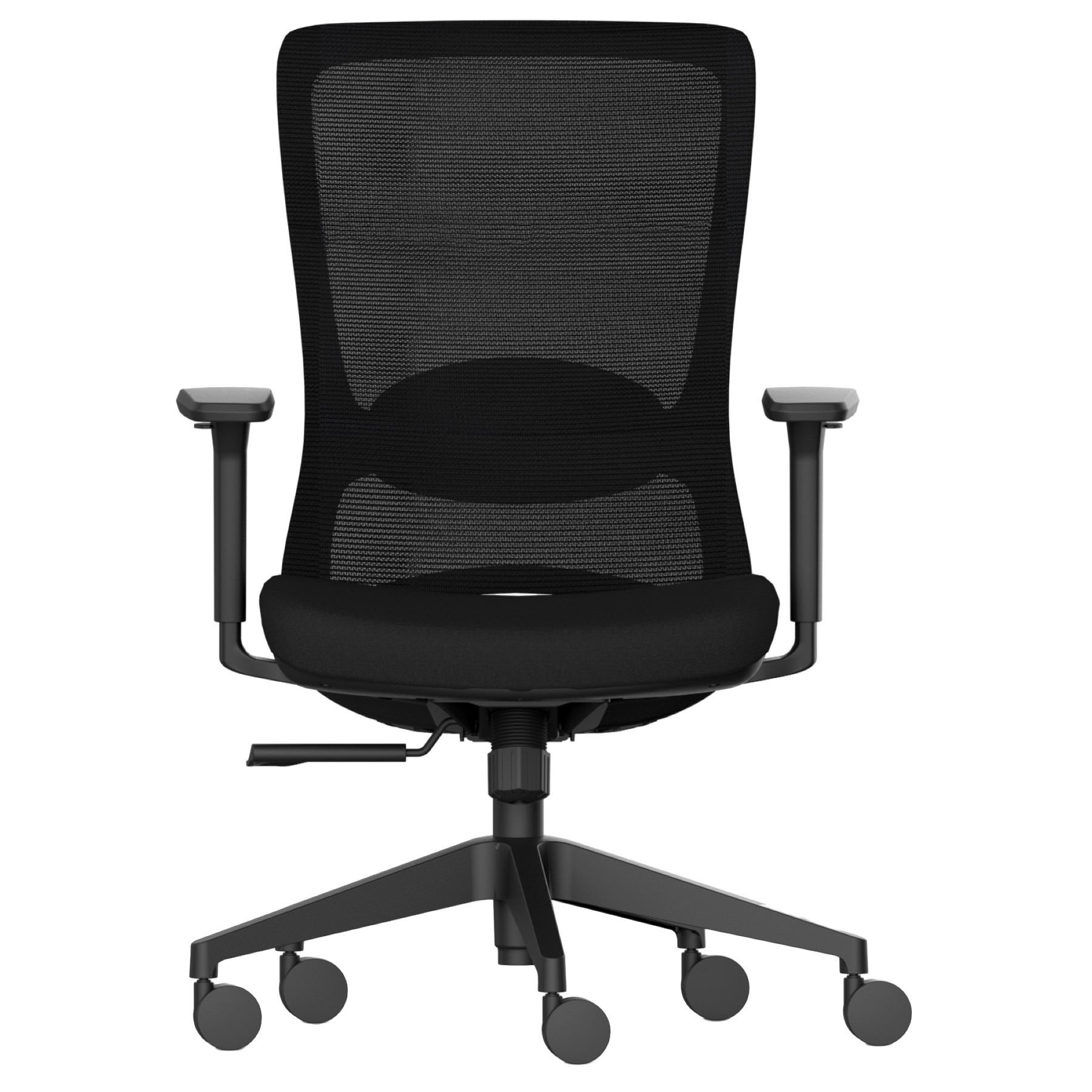 Nova Mesh Fabric Ergonomic Office Chair, Black / Black