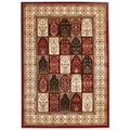 Sydney Traditional Tile Turkish Made Oriental Rug, 290x200cm, Red / Ivory