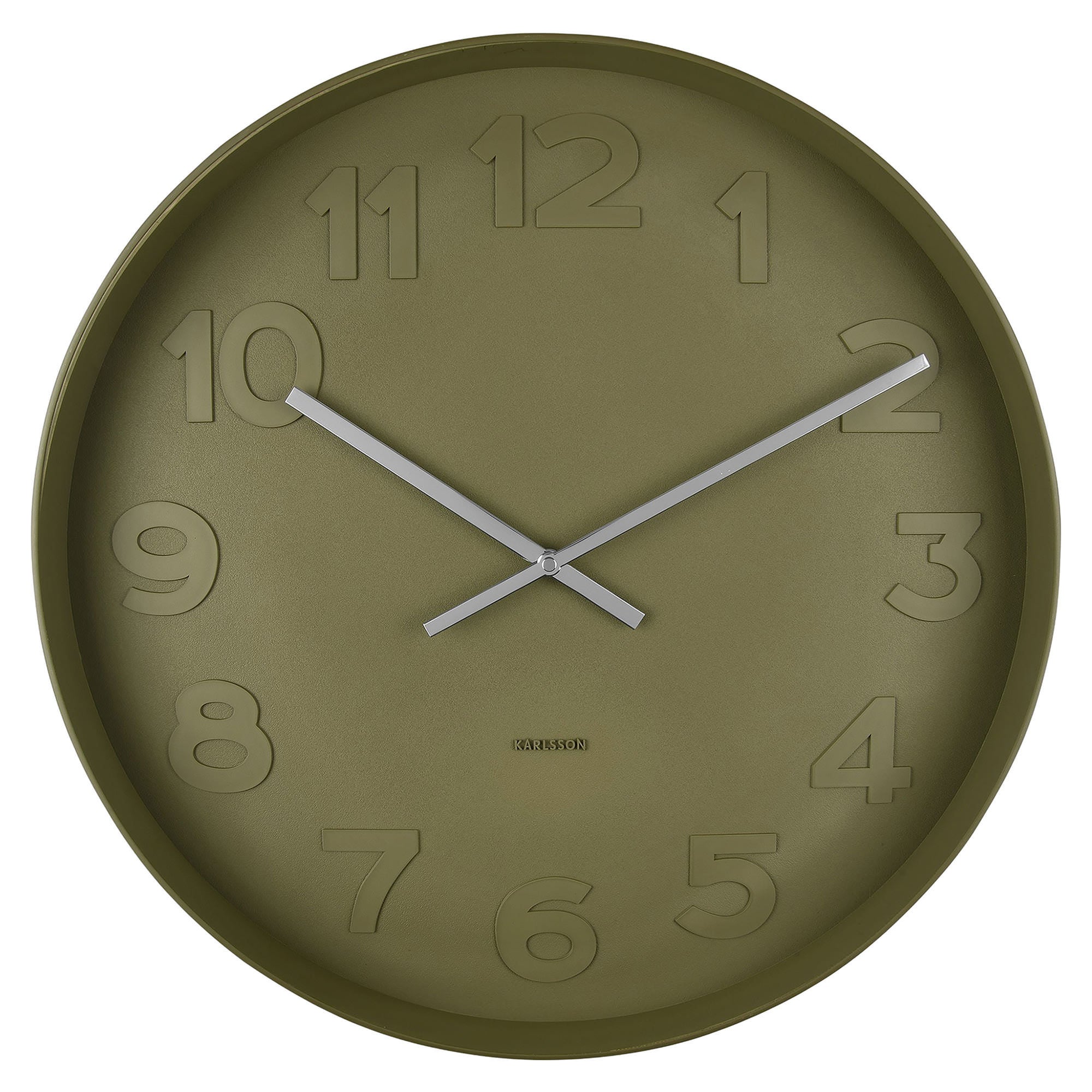Karlsson Mr Wall Clock, 50cm, Moss Green