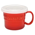 Chasseur La Cuisson Soup Mug with Lid, 500ml, Red