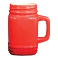 Chasseur La Cuisson Mason Jar Mug, 400ml, Red