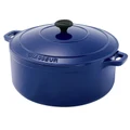 Chasseur Cast Iron Round French Oven, 26cm, French Blue