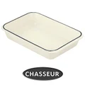 Chasseur Cast Iron Rectangular Roaster, 40x26cm, Brilliant White