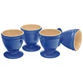 Chasseur La Cuisson 4 Piece Egg Cup Set, Blue