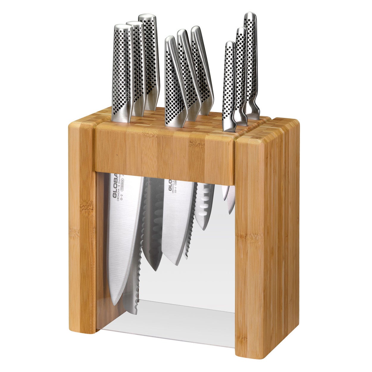 Global Ikasu 10 Piece Knife Block Set
