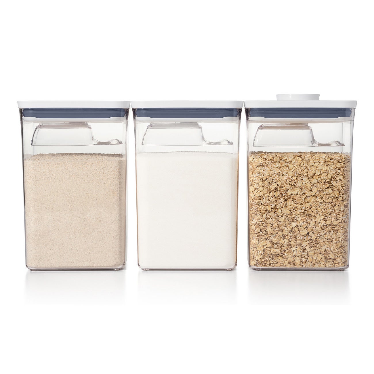 OXO POP 2.0 6 Piece Bulk Storage Container Set (3x Containers & 3x Spoons)