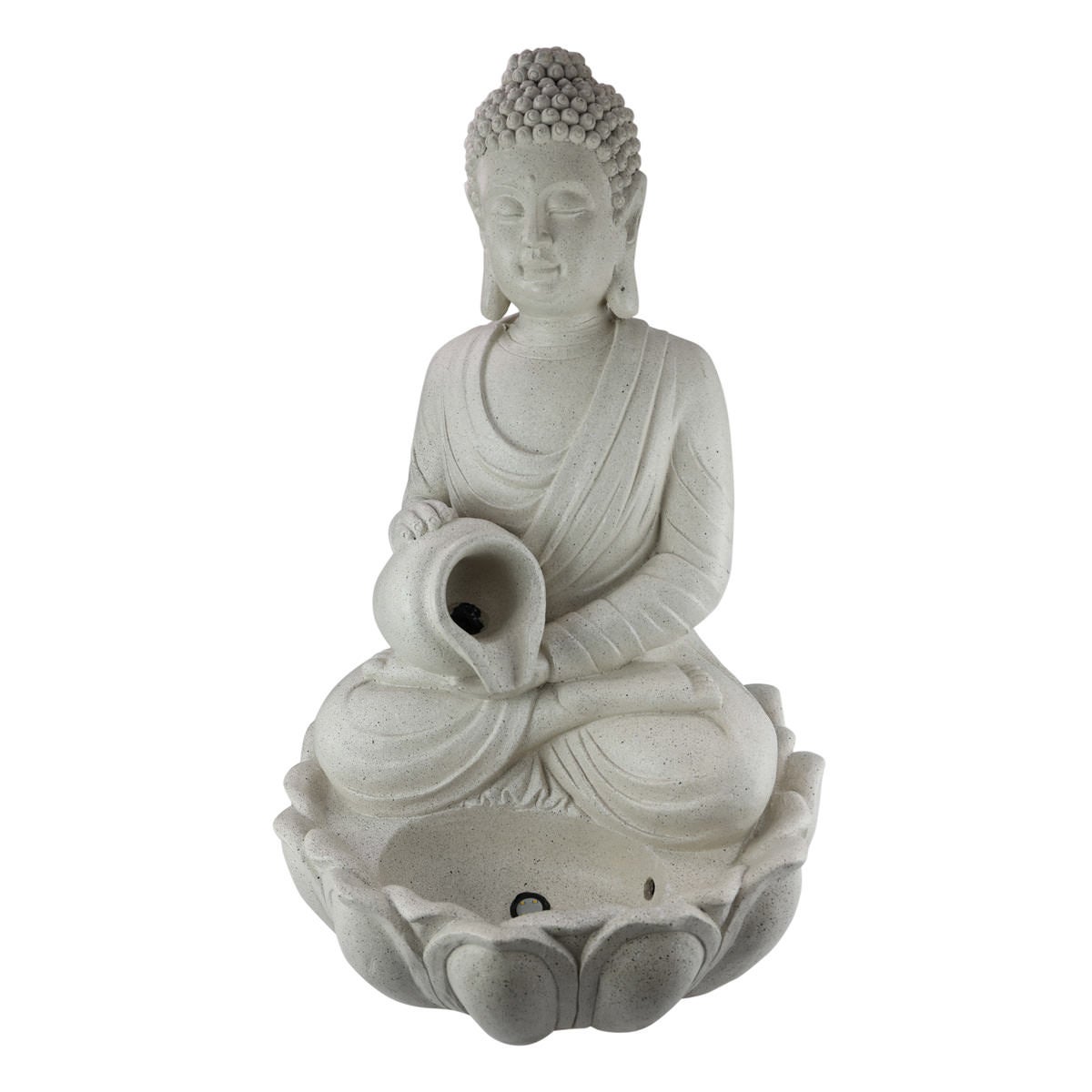 Bhumiya Magnesia Buddha Figurine Garden Water Fountain