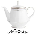 Noritake Hampshire Platinum Fine Porcelain Tea Pot