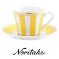 Noritake Carnivale Fine Porcelain Cup & Saucer Set, Yellow