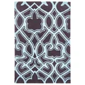 Narris Gothic Tribal Hand Tufted Rug in Smoky Grey - 225x155cm