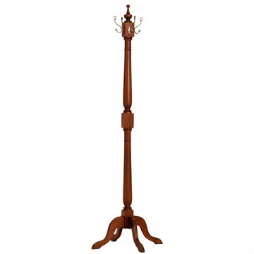 Farrin Solid Mahogany Timber Coat Hanger - Mahogany