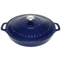 Chasseur Cast Iron Round Casserole, 30cm, French Blue