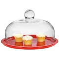 Chasseur La Cuisson Cake Platter with Lid - Red