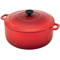 Chasseur Cast Iron Round French Oven, 26cm, Inferno Red