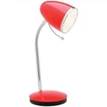 Sara Metal Task Lamp, Red
