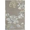 Wedgwood Fabled Floral Hand Tufted Designer Wool Rug, 280x200cm, Grey