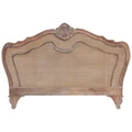 Challuy Hand Crafted Timber Bed Headboard, King, Weathered Oak