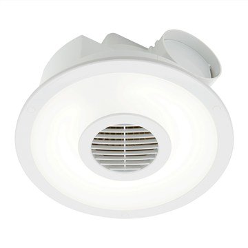 Skyline LED Round Exhaust Fan, White